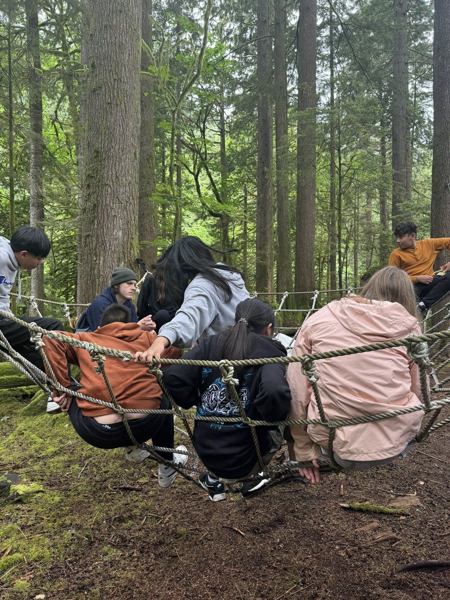 Nothing says end of the year tired like grade 7s at camp! 🏕️ 🛶🌲 #sd36learn <a href="/CampJubilee/">Camp Jubilee</a>