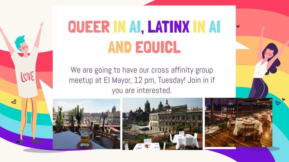 lxnlp's tweet image. Exciting news!📢 to all our followers passionate about equity and diversity attending #NAACL2024 in person! Join us tomorrow at 12 PM for a lunch discussion session✨ during our cross-affinity group meetup 💖. Don’t miss out—come through! #EquityInACL #DiversityMatter