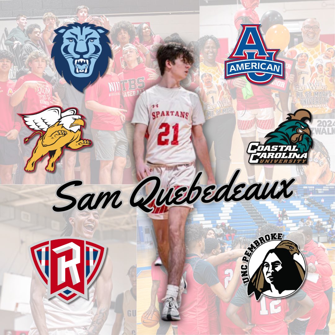 The Burlington School Basketball (@tbs_hoops) on Twitter photo Sam Quebedeaux (<a href="/queb_hoops2026/">Sam Quebedeaux</a>) has been contacted by the following schools since the start of the early contact period:
Radford
Coastal Carolina
American
Columbia
UNCP
Radford
#whyTBS #RISE ❤️🖤 Sam Quebedeaux (<a href="/queb_hoops2026/">Sam Quebedeaux</a>) has been contacted by the following schools since the start of the early contact period:
Radford
Coastal Carolina
American
Columbia
UNCP
Radford
#whyTBS #RISE ❤️🖤
