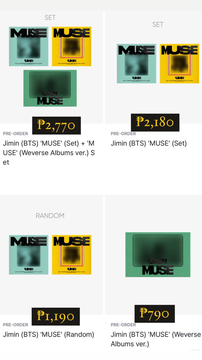 dfarchive's tweet image. 💜Jimin’s Second Solo Album, “MUSE”💜

📆 Pre-Order Period From Tuesday, June 18 to Thursday, July 18, 2024 (KST)

📆Scheduled Shipping Start Date
07/19/2024 ~ 07/26/2024

📩DM to order.
💰80%DP
📦Normal ETA