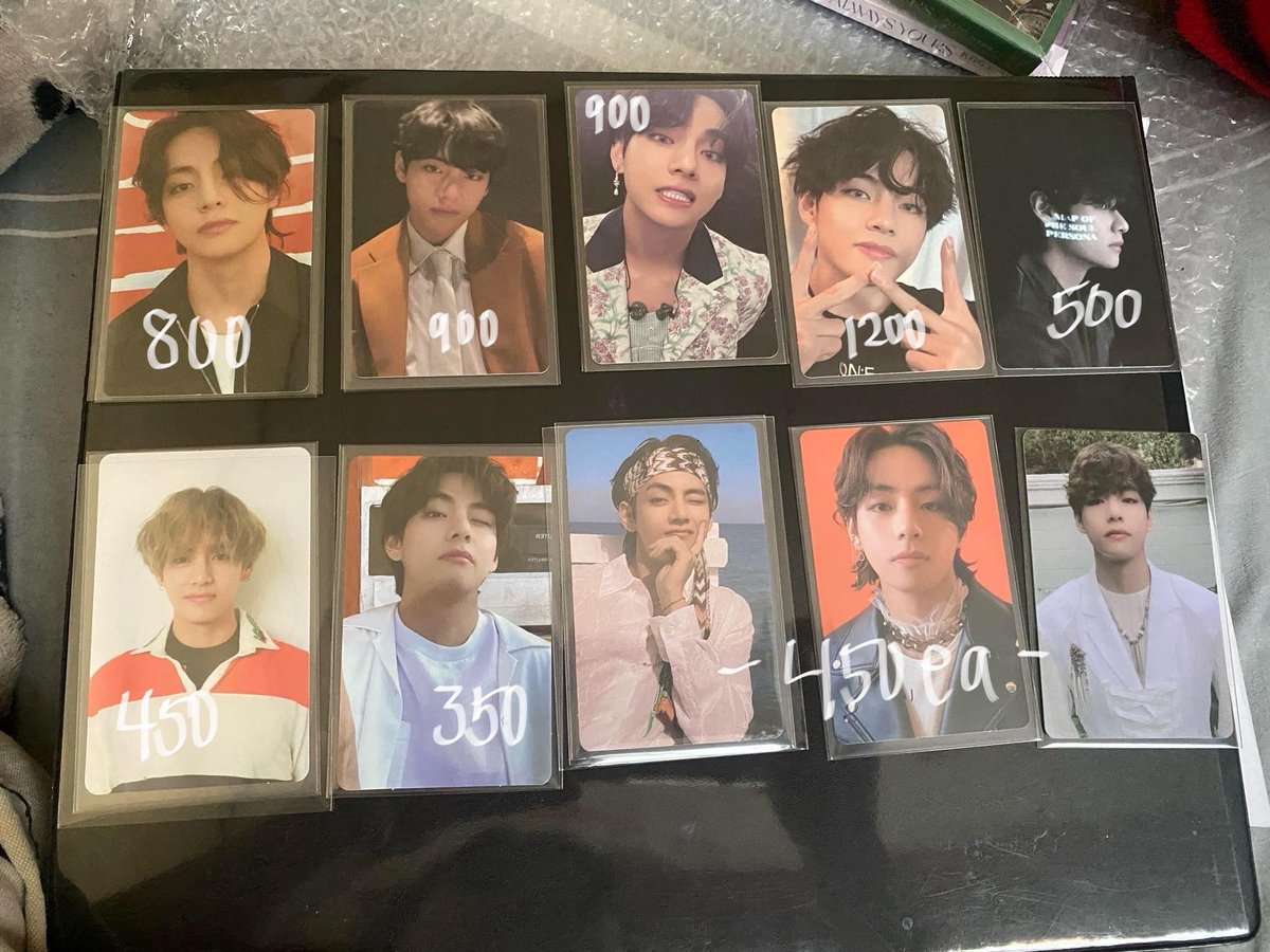WTS/LFB

Jungkook &amp; V photocards 

✅Onhand &amp; official
✅PAYO/ 1 week with ndrp payo
❌Sensi &amp; impatient buyer

‼️Price negotiable after ko masend condi ng pc dm lang po offer niyo . 

Dm me .