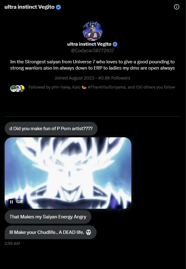 HomelanderTurk's tweet image. might of been the scariest dm ive ever gotten, shat my pants a little