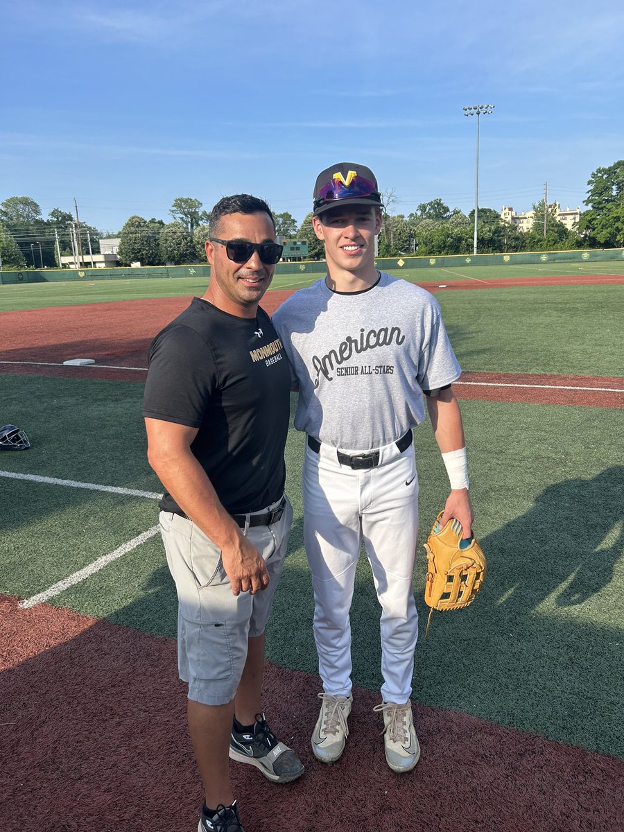 Congratulations to Evan Booth in his last High School Baseball game!! Evan went 1-1 with a run scored, made 2 great catches including a web gem in the outfield, and finished the game on the mound with a scoreless inning to preserve the victory in the Senior All Star Game!!