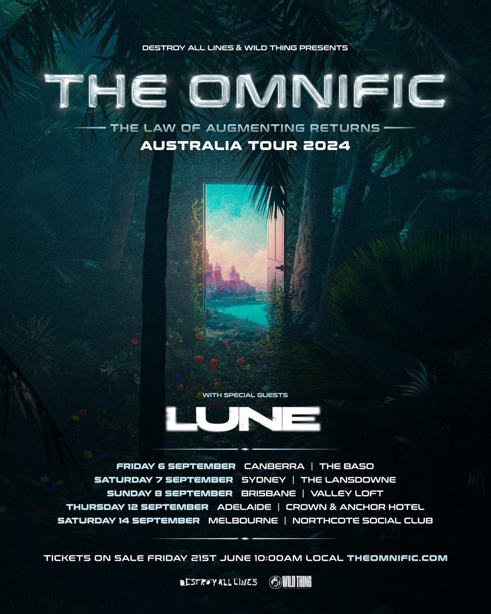 LUNE (@lunegroove) on Twitter photo We’ll be heading out this September with with <a href="/theomnificband/">The Omnific</a> in support of their album the law of augmenting returns! We’ll be heading out this September with with <a href="/theomnificband/">The Omnific</a> in support of their album the law of augmenting returns!