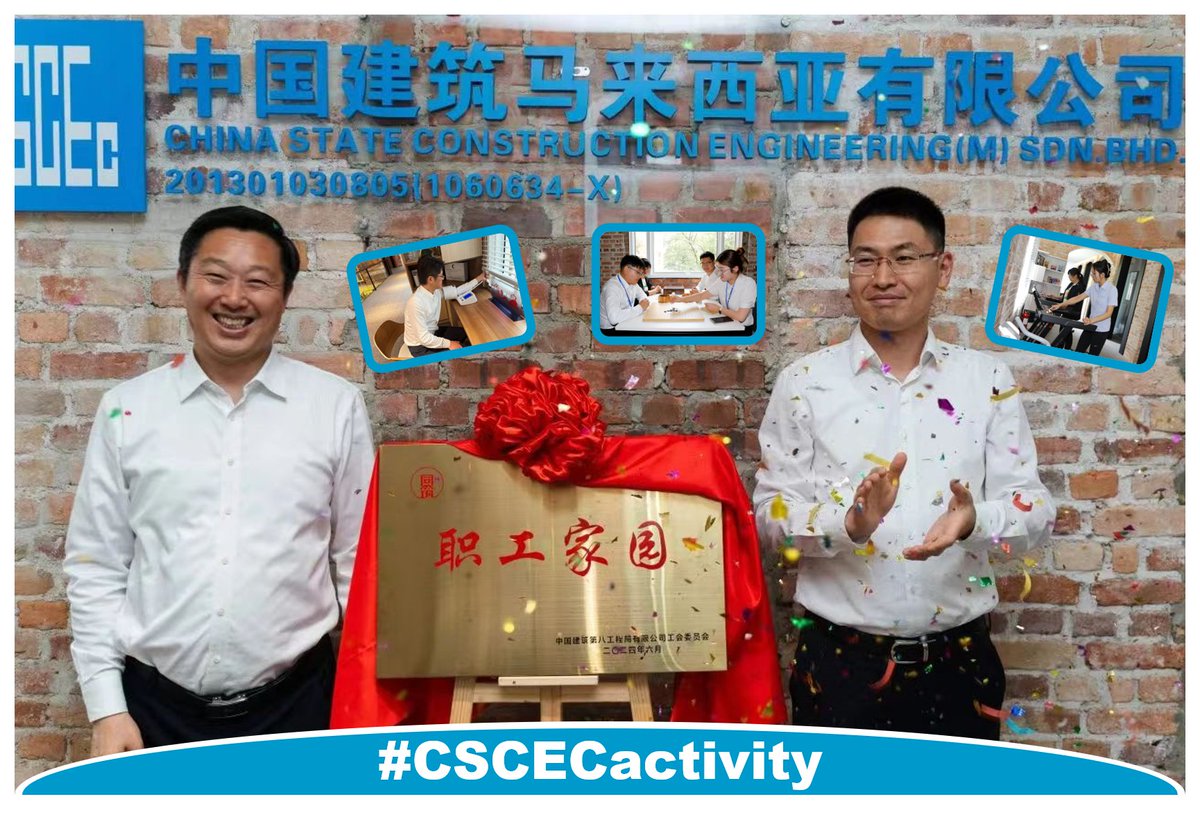CscecM's tweet image. #CSCECMalaysia just unveiled its Employee Community Service Station! It&apos;s now open for all, featuring a cozy reading corner, employee showcase wall, fitness gear, board games, and first aid supplies. This initiative aims to boost employees&apos; well-being and leisure. #CSCECactivity