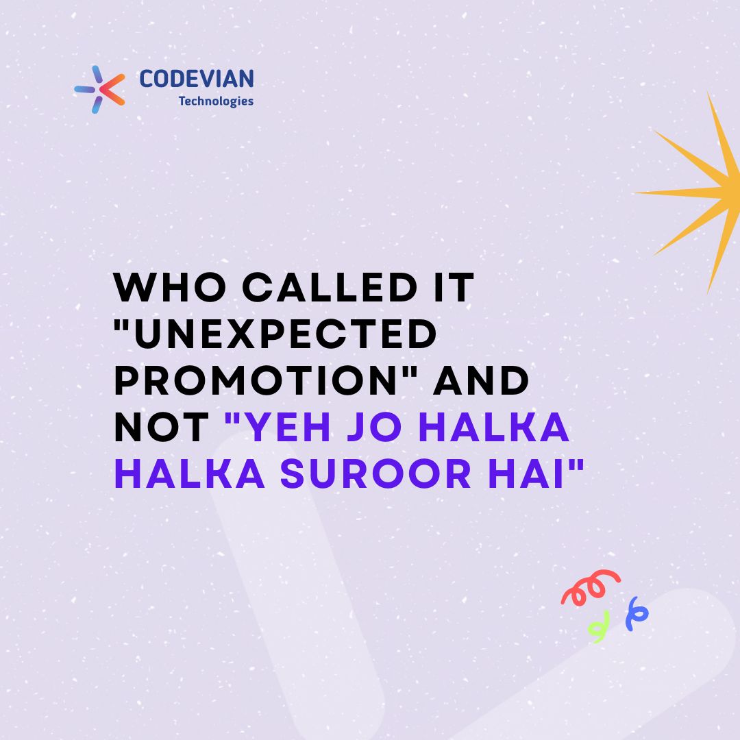 CodevianTech's tweet image. Which song matches your mood today?  Share with us in the comments! #corporate #bollywoodsongs #coevian