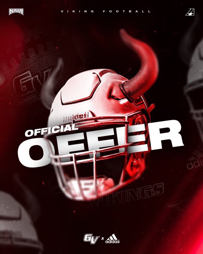 jepsenaden's tweet photo. After a great week of camps I am blessed to receive my first offer from Grand View University @coachdfulton @CoachJoeWoodley @GVVikingFB https://t.co/lQJVVGE4Av