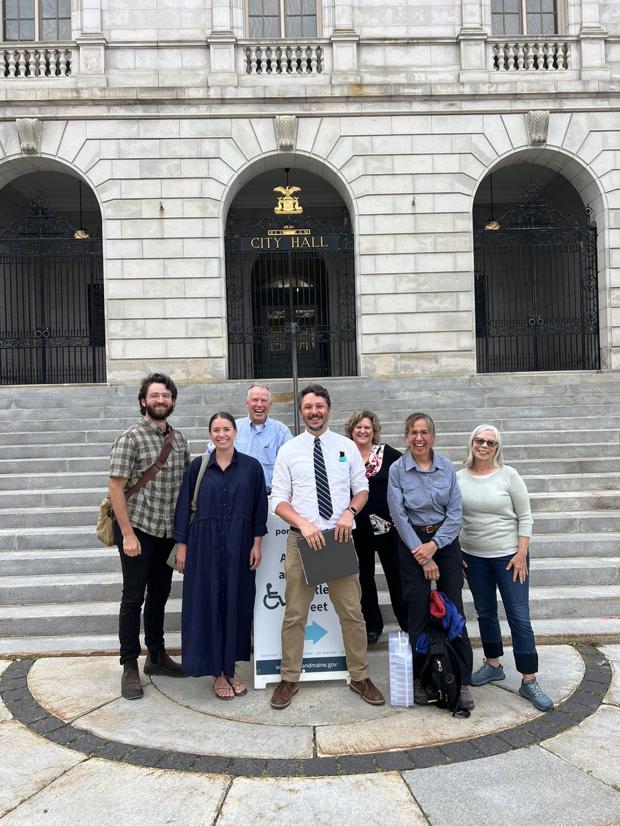 The Birdist (@thebirdist) on Twitter photo A happy day. That’s me in the middle after leaving City Hall in Portland, Maine after the City Council unanimously passed New England’s first bird safe building ordinance! <a href="/MaineAudubon/">Maine Audubon</a> A happy day. That’s me in the middle after leaving City Hall in Portland, Maine after the City Council unanimously passed New England’s first bird safe building ordinance! <a href="/MaineAudubon/">Maine Audubon</a>