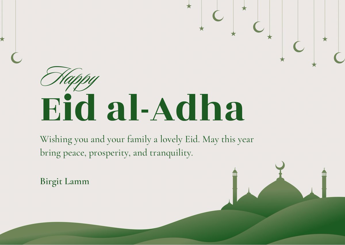 Eid Mubarak this All those who celebrate!