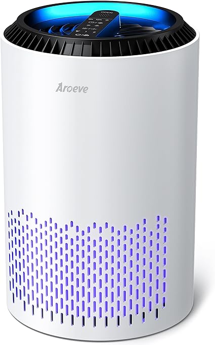 AROEVE Air Purifiers for Home, Air Purifier Air Cleaner For Smoke Pollen Dander Hair Smell Portable Air Purifier with Sleep Mode Speed Control For Bedroom Office Living Room, MK01- White
link : amzn.to/3VIRQzc
<a href="/amazon/">Amazon</a>