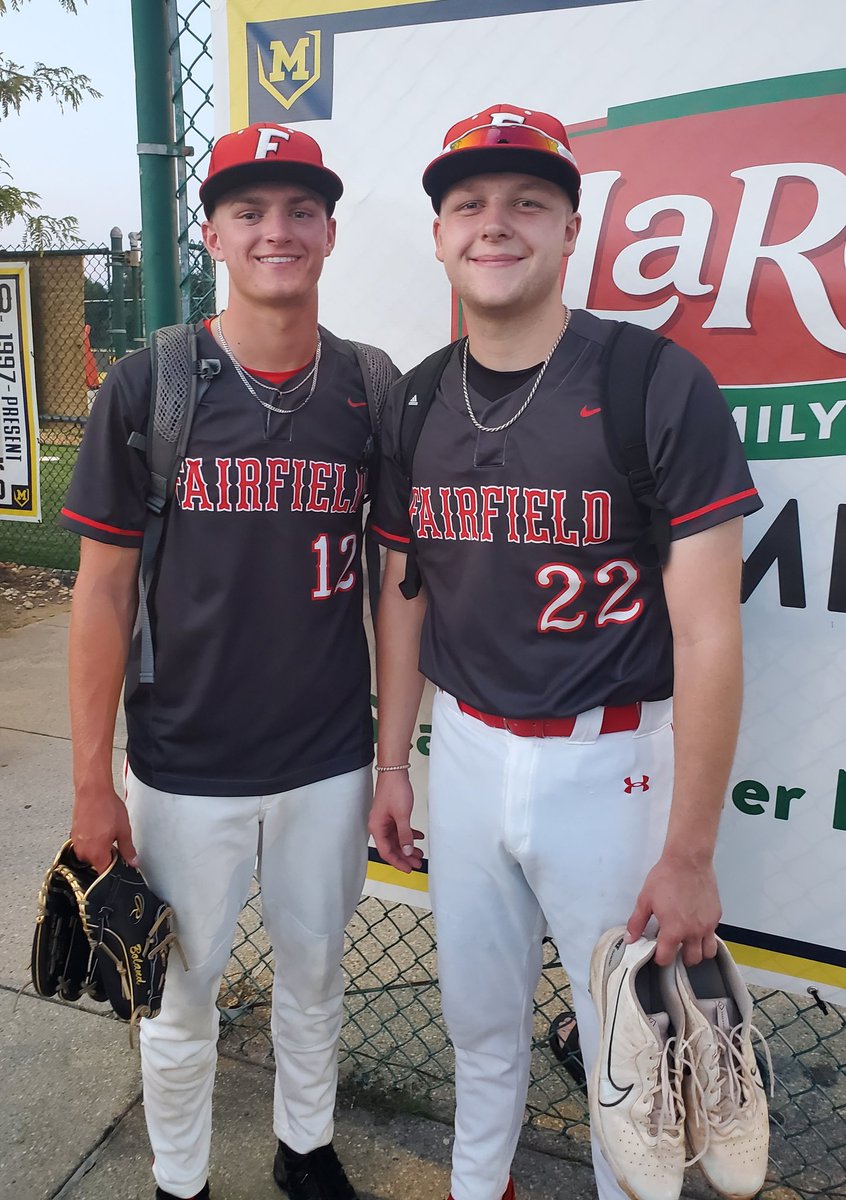 Fairfield Indian Baseball (@fairfield_tribe) on Twitter photo Congrats <a href="/JacobBoland_7/">Jacob Boland</a> & <a href="/lucasd341/">Lucas Davids</a> <a href="/SWOBCA/">SWOBCA</a> All Star selections, representing the Tribe one last time this evening. Congrats <a href="/JacobBoland_7/">Jacob Boland</a> & <a href="/lucasd341/">Lucas Davids</a> <a href="/SWOBCA/">SWOBCA</a> All Star selections, representing the Tribe one last time this evening.