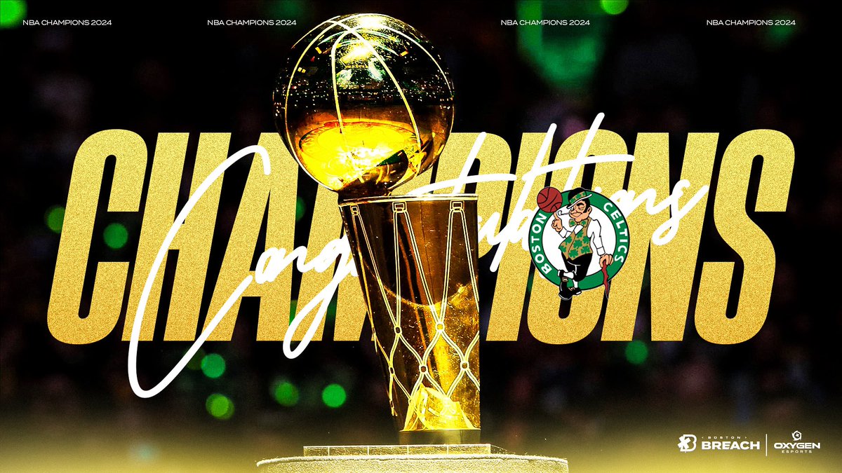 The city of champions 🏆 

Congratulations on hanging another banner, <a href="/celtics/">Boston Celtics</a>!