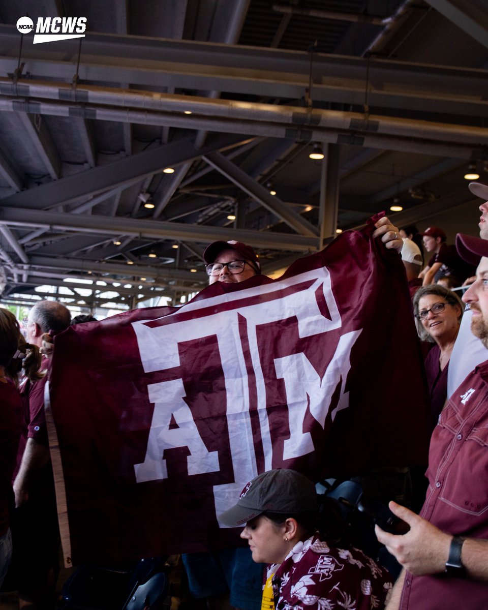 CWSOmaha's tweet photo. Gig ‘em!
See you Wednesday night Aggies.
#MCWS x #RoadToOmaha https://t.co/INZ8vh9FUo