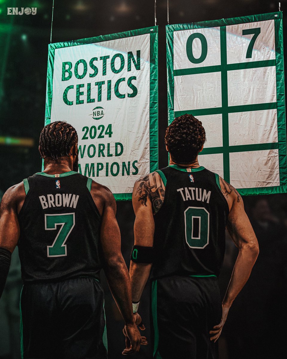 Cemented their legacies 🏆 ☘️ 

Jayson Tatum &amp; Jaylen Brown are forever Celtic legends 🫡