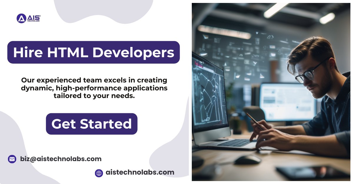 Youngwayne1997's tweet image. Explore a diverse pool of #html developers ready to transform your ideas into visually appealing and functional web solutions. Hire now! #HTMLDevelopers #WebDevelopment #HireDevelopers #HTMLCoding #WebDesign #FrontendDevelopment #WebDeveloper #HTML5
aistechnolabs.com/hire-html-deve…