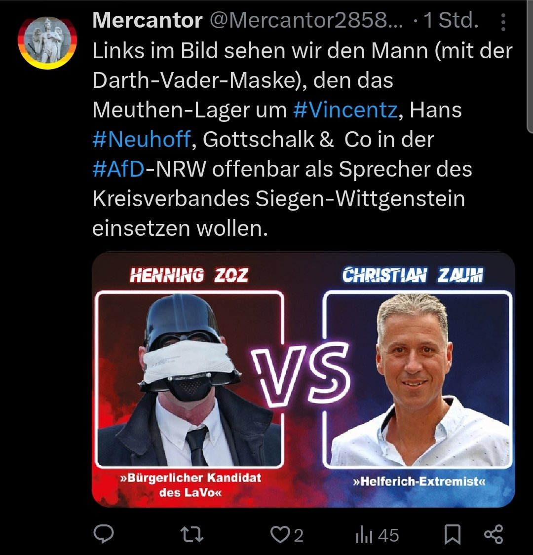 🍿😎👍
#henningzoz und #ChristianZaum von der #noafd #Siegen #Wittgenstein haben ihr erstes eigenes Meme 🫶