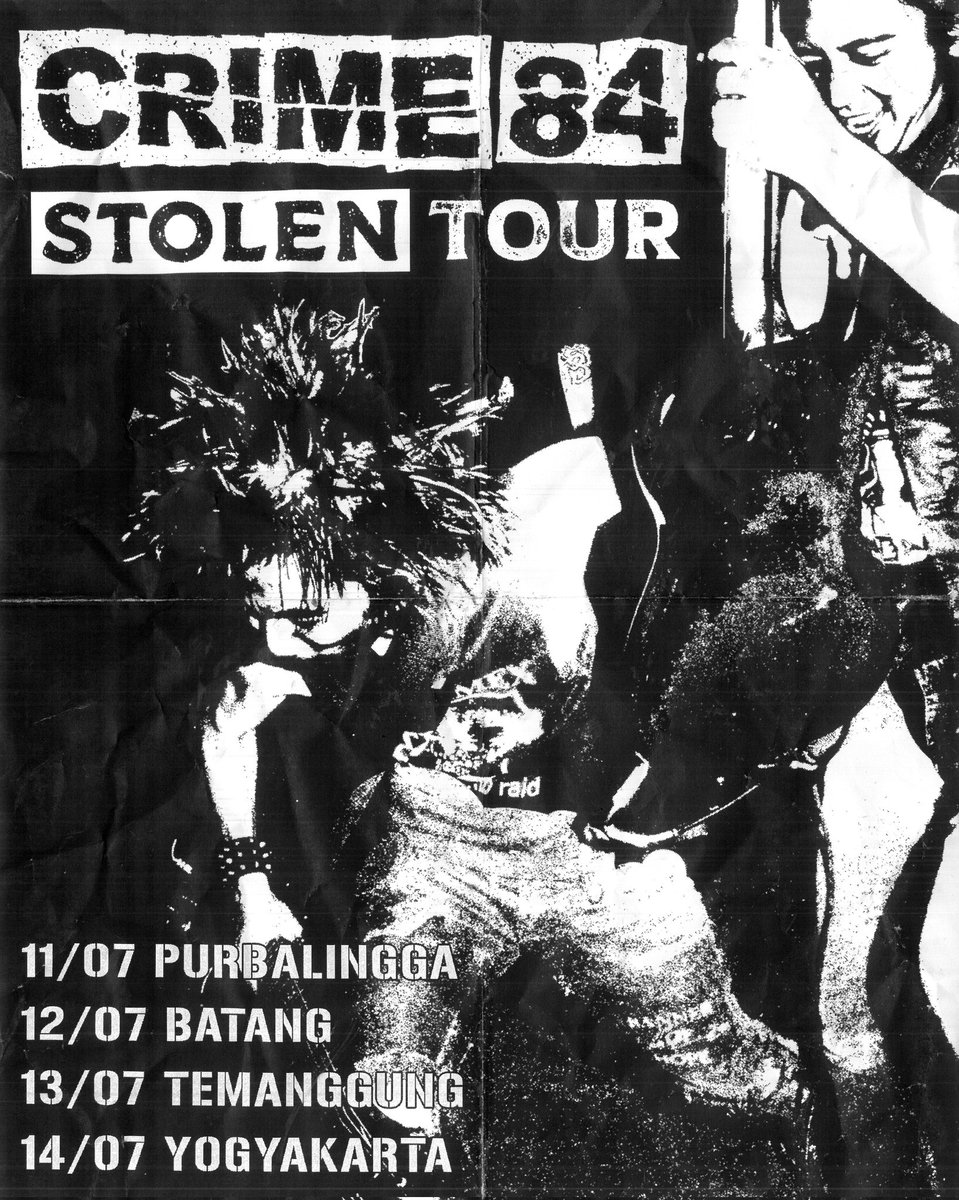 yullipopes's tweet photo. CRIME 84
STOLEN TOUR
ON JULY https://t.co/4y83elFbq1