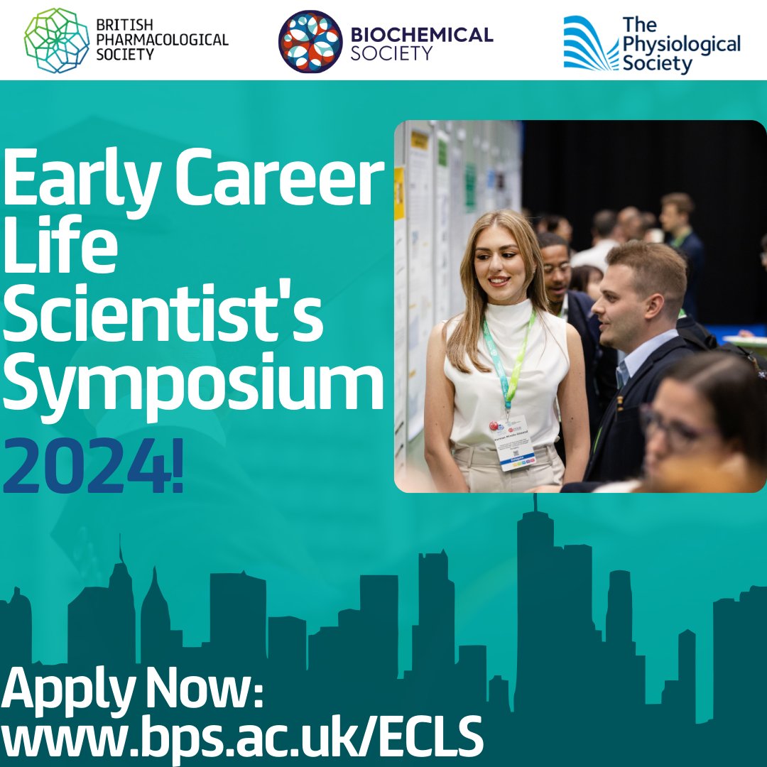 British Pharmacological Society (@britpharmsoc) on Twitter photo Gain experience in organising your own scientific conference - apply for this year's Early Career Life Scientists (#ECLS) Symposium! You'll receive £3k to host your own one-day conference, plus BPS, <a href="/ThePhySoc/">The Physiological Society</a> & <a href="/BiochemSoc/">Biochemical Society</a> will help you promote it!
👉 ow.ly/xUB450Sj0tg Gain experience in organising your own scientific conference - apply for this year's Early Career Life Scientists (#ECLS) Symposium! You'll receive £3k to host your own one-day conference, plus BPS, <a href="/ThePhySoc/">The Physiological Society</a> & <a href="/BiochemSoc/">Biochemical Society</a> will help you promote it!
👉 ow.ly/xUB450Sj0tg