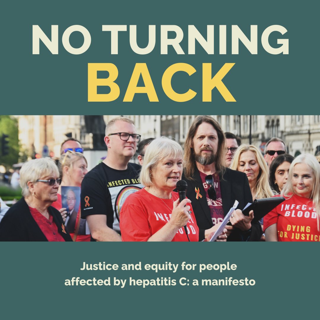 With a little over two weeks until the UK goes to the polls, our manifesto #NoTurningBack calls for the next UK Government to deliver justice to the infected blood community and eliminate hepatitis C for good.

bit.ly/3KMixN1

#HepCElimination #InfectedBlood