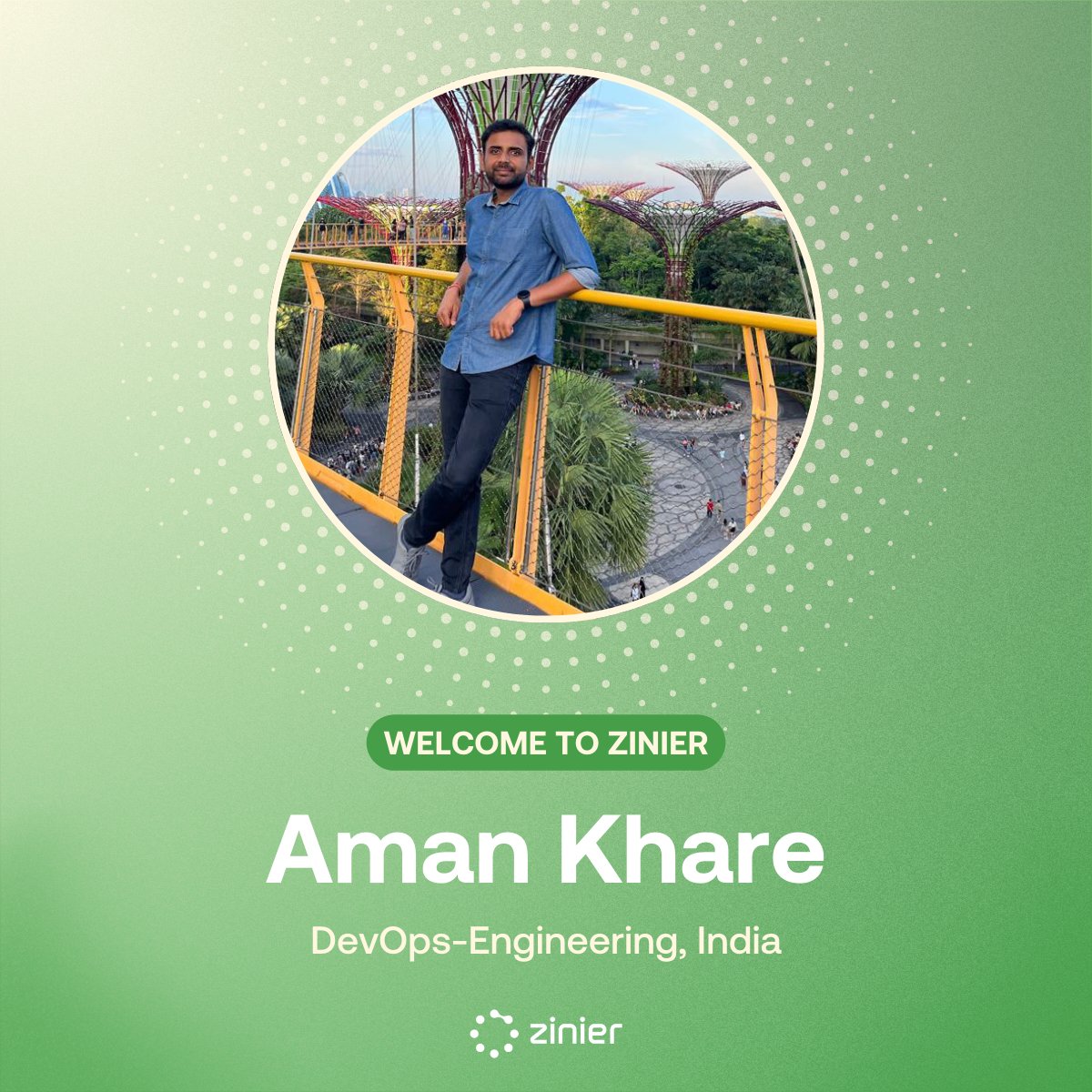 We are excited to welcome Aman Khare , our new DevOps Lead, joining our Engineering Team!

Aman, we are thrilled to have you onboard. Get ready for an exciting journey with endless opportunities.  Welcome to Zinier! 

#Zinier #Zinitiated #HiretheBest