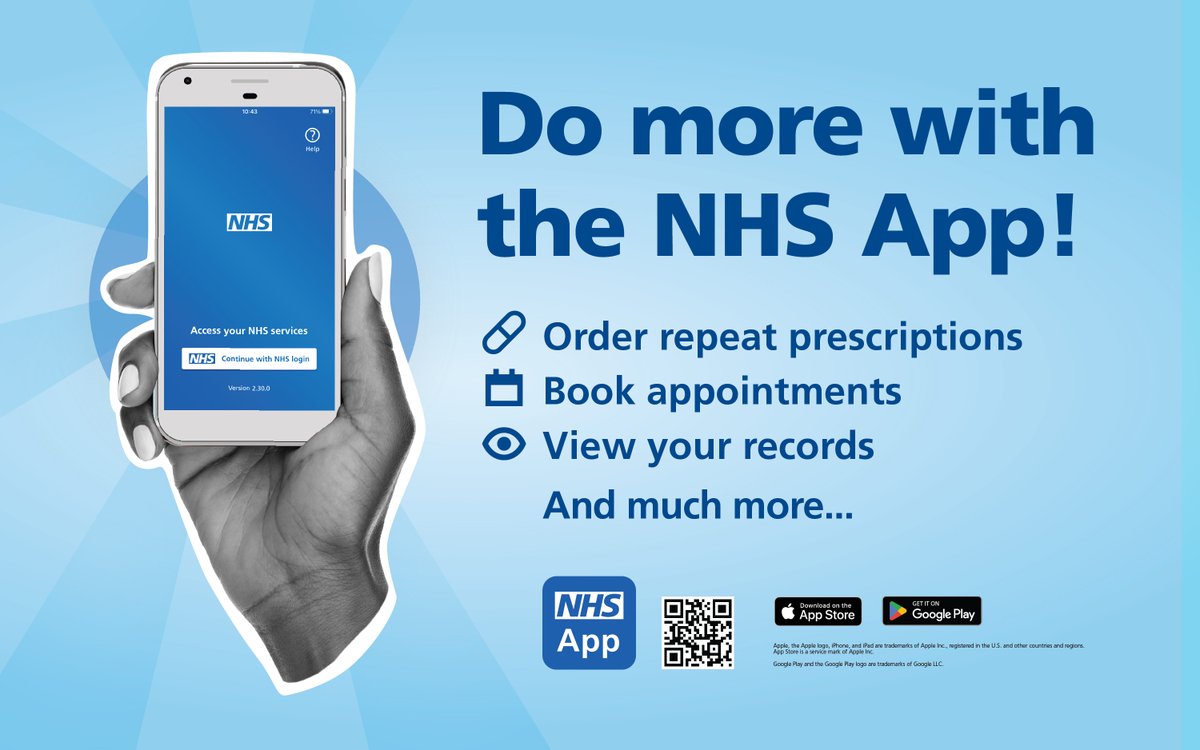Moreton Group Practice will be holding an NHS app drop-in session on Wednesday 19th June (TOMORROW) from 11:30-12:30pm in the waiting area of their Pasture Road site. Please pop along if you would like help downloading the NHS app or if you have any queries on how to use it.📲