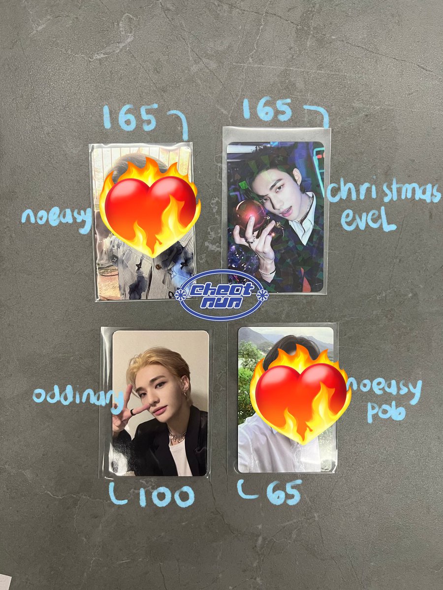 ✿ #cheotph_sale ✿

「 stray kids hyunjin 」

photocard &amp; pob

⤷ sold: noeasy rpc &amp; pob pc ❌
⤷ available: oddinary &amp; christmas evel pc ✅

🛒 ph.shp.ee/y2xRjy6

wts lfb ph skz hwang hyunjin