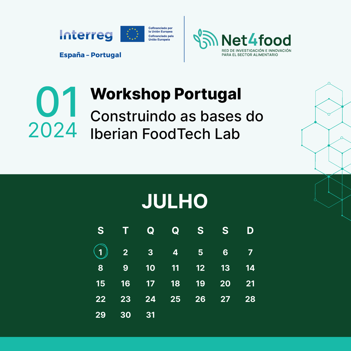net4food's tweet photo. 📢 Não perca o próximo workshop do projeto Poctep #Net4Food em Braga, Portugal! 👉"Construindo as bases do #IberianFoodTechLab", coordenado por PortugalFoods.

🗓️1 de julho
⏰14:30h - 17:30h
📍@INLnano Avda. Mestre José Veiga - Braga https://t.co/PTJTKMVpCZ