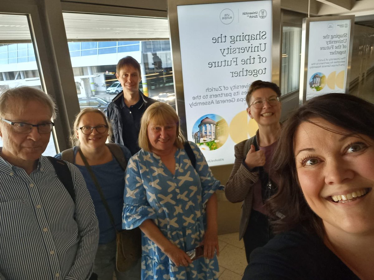 Hanna Snellman (@hannasnellman) on Twitter photo The first batch If the University of Helsinki has just arrived. Thank you for the warm Welcome at the airport! <a href="/UZH_ch/">Universität Zürich</a> @unaeuropa <a href="/helsinkiuni/">University of Helsinki</a> #weareunaeuropa #uzh The first batch If the University of Helsinki has just arrived. Thank you for the warm Welcome at the airport! <a href="/UZH_ch/">Universität Zürich</a> @unaeuropa <a href="/helsinkiuni/">University of Helsinki</a> #weareunaeuropa #uzh