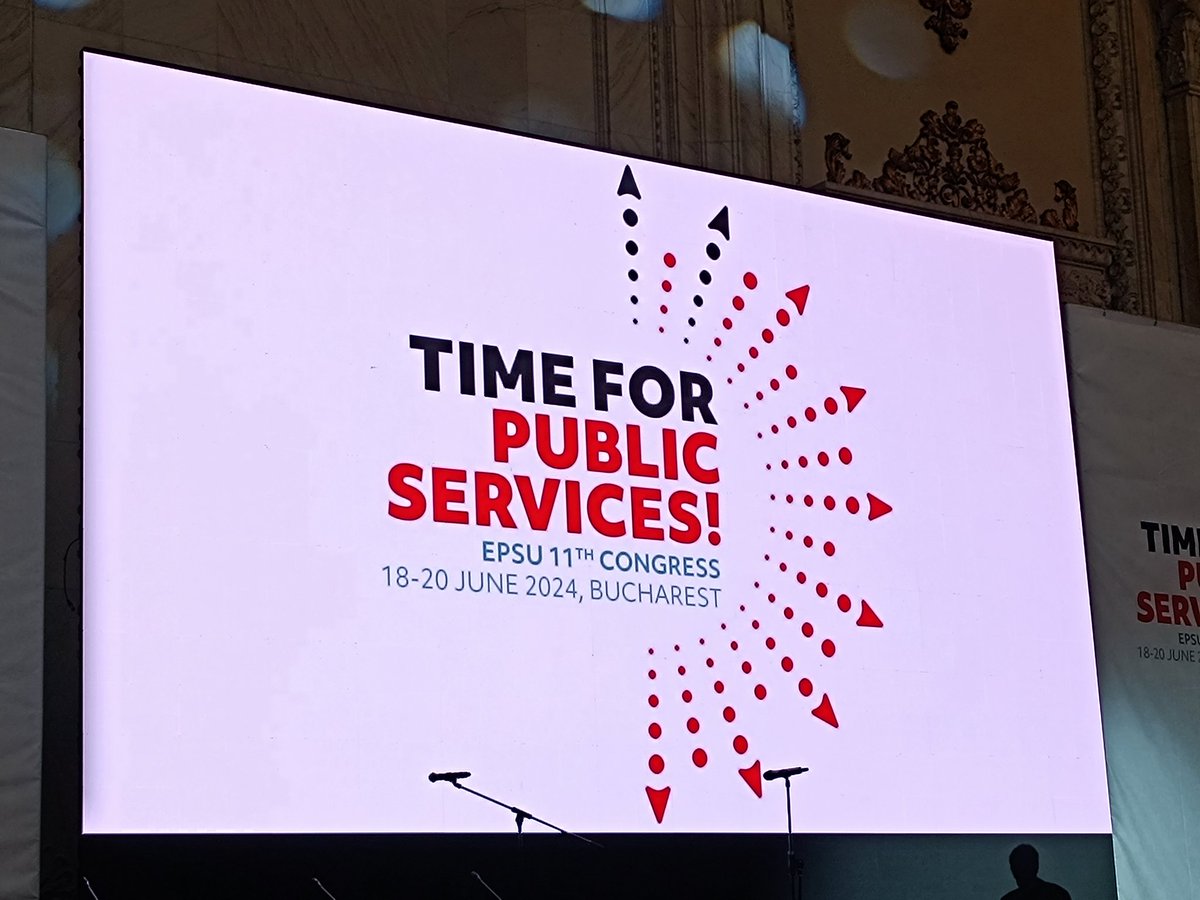 ⏯️ Suivez le live du Congrès <a href="/EPSUnions/">EPSU</a> : bit.ly/4etM0sY

#Time4PublicServices
