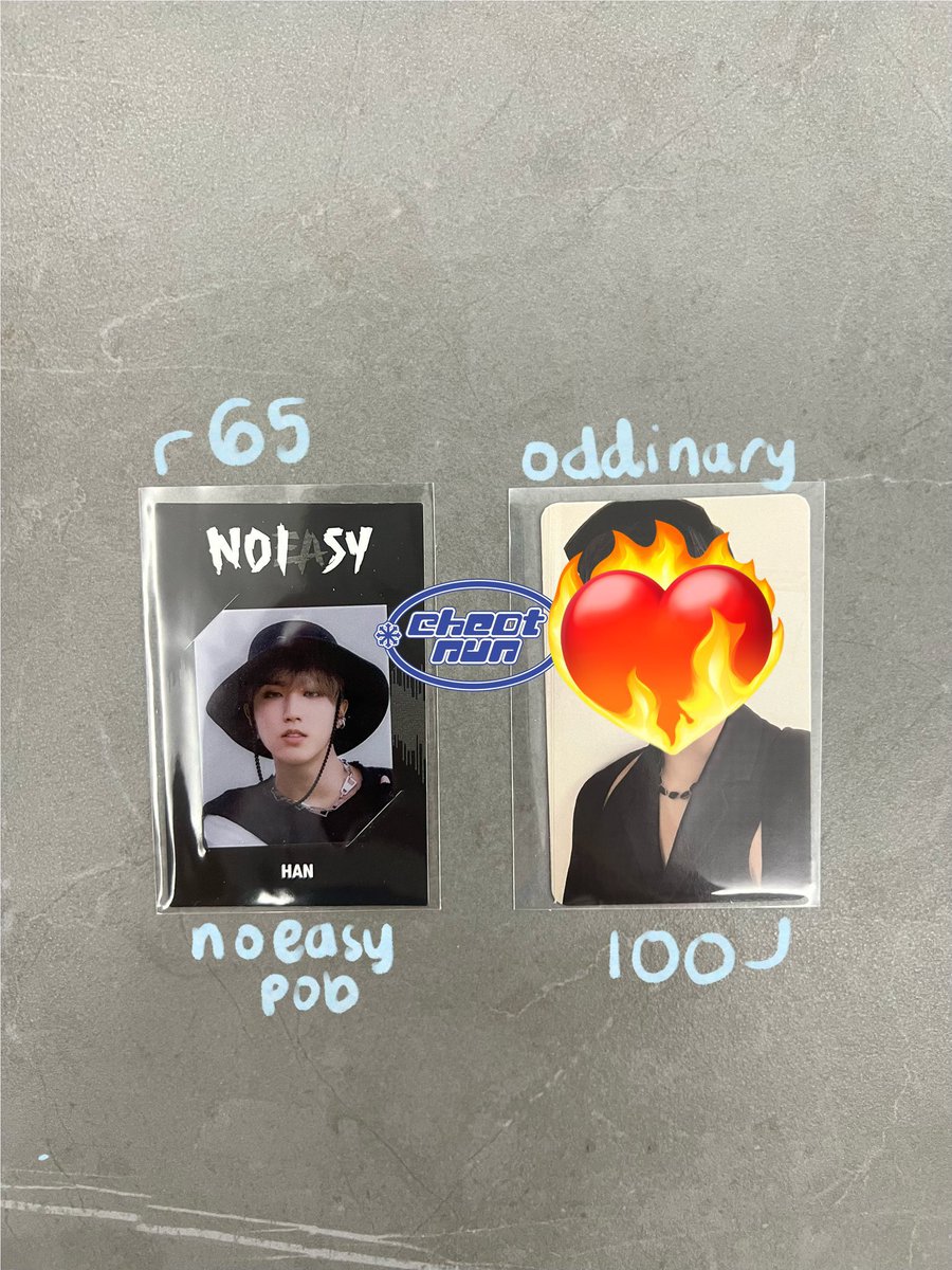 ✿ #cheotph_sale ✿

「 stray kids han 」

photocard &amp; pob

⤷ sold: oddinary pc ❌
⤷ available: noeasy pob ✅

🛒 ph.shp.ee/S6qvZ4z

wts lfb ph skz jisung