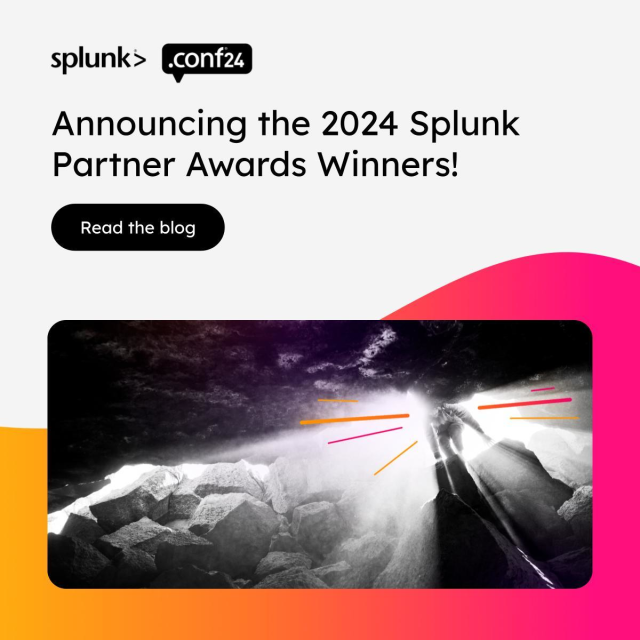 oferguetta's tweet image. Congratulations to all of the incredible winners of the Global Partner Awards announced at #SplunkGPS! As if #splunkconf24 doesn&apos;t give us enough to celebrate. 😉 Check out the full list of winners here. bit.ly/3z4Urul