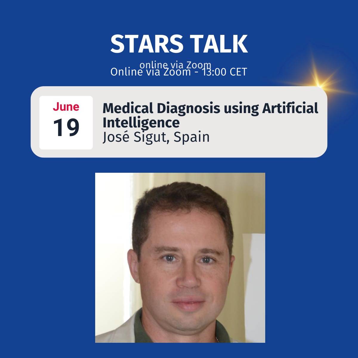 STARS EU (@stars_eu_) on Twitter photo Remember: our Stars Talks webinar series continues tomorrow at 13:00 CET with José Sigut (from <a href="/ULL/">Universidad de La Laguna</a>), on the application of AI in retinal image analysis for medical diagnostics.
👁️starseu.org/events/stars-t… Remember: our Stars Talks webinar series continues tomorrow at 13:00 CET with José Sigut (from <a href="/ULL/">Universidad de La Laguna</a>), on the application of AI in retinal image analysis for medical diagnostics.
👁️starseu.org/events/stars-t…
