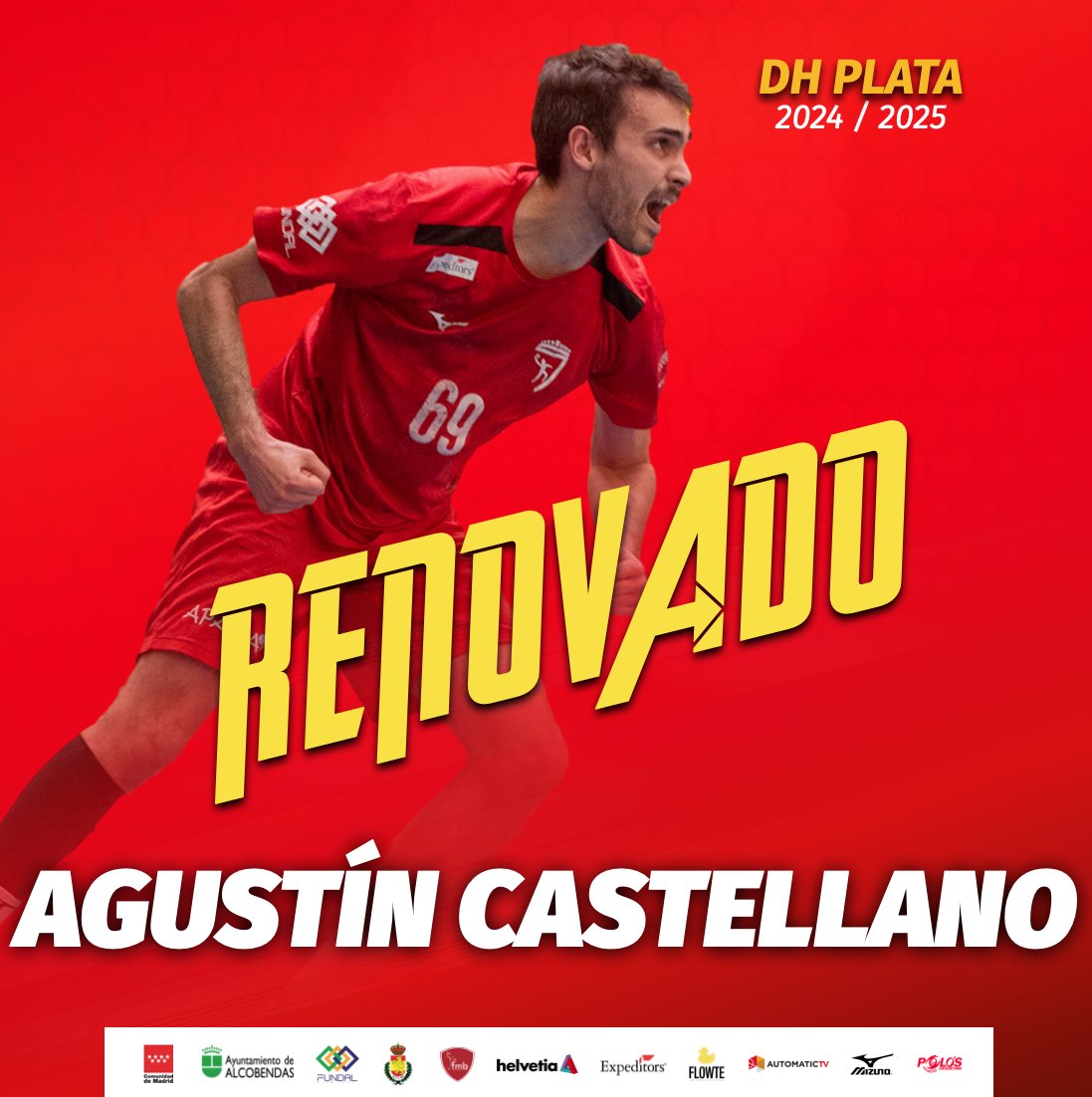 📢 Renovación #DHPlataMasc 2024/25

🤝 Agustín Castellano seguirá una temporada más

💨 Actitud y calidad para impulsar al equipo, siendo un seguro de vida a la hora de dar movilidad a las jugadas y con un gran acierto en los lanzamientos

#BalonmanoAlcobendas #ConectaTuPasión