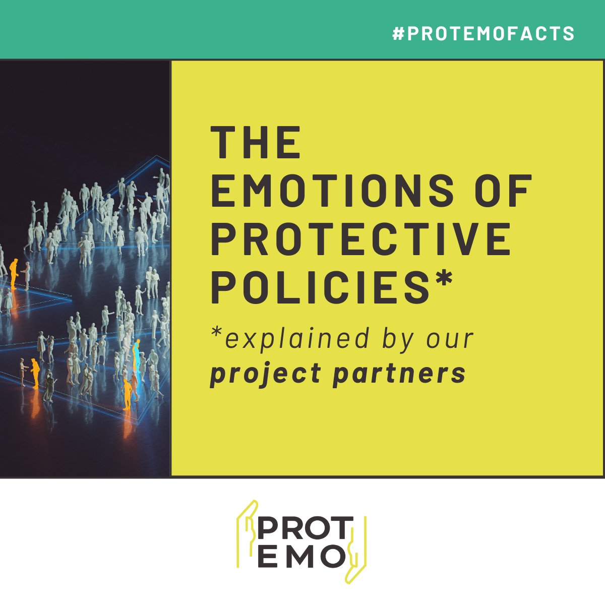 🔎Why is #PROTEMO investigating the emotions of protective policies? Why does this matter for our democracies?🏛️

Our partners will soon reveal surprising facts about the role of emotions in our political systems. Stay tuned!

#PROTEMOFacts #Democracy #Emotions