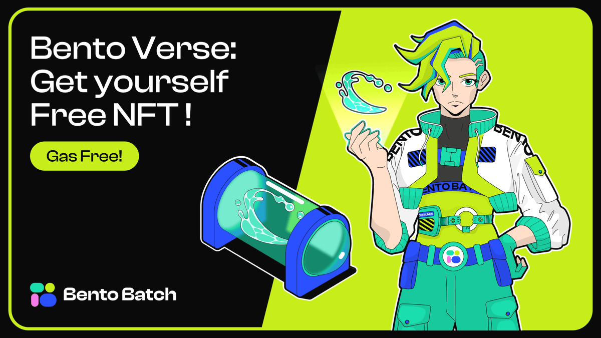bentobatch's tweet photo. Collect all the elements in Bento Verse to unlock special utilities 👀

I'm almost done collecting, what about you?

🚨 We highly recommend using our Official Website to mint Bento Verse NFT. It's the only gateway to enter the Bento Verse!

#OneClickAllSet #NFT
https://t.co/hb6FmvuIgx