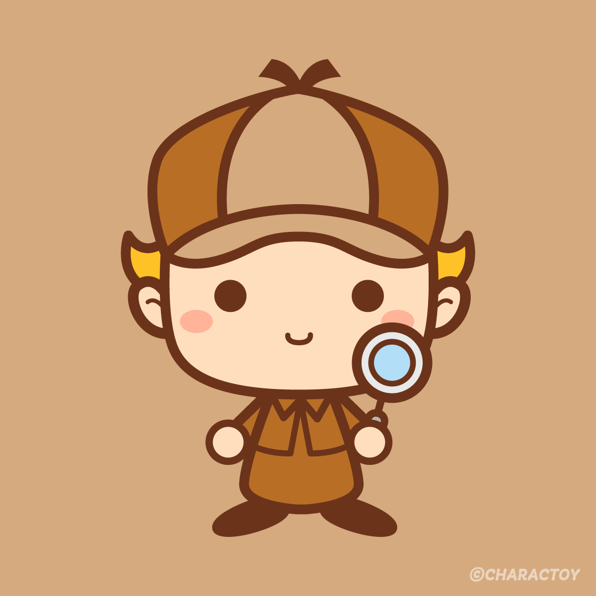 charactoy's tweet photo. 検索や探索をイメージした人物キャラクター
#キャラクター #かわいい #ポップ https://t.co/tfTlqyGfqk