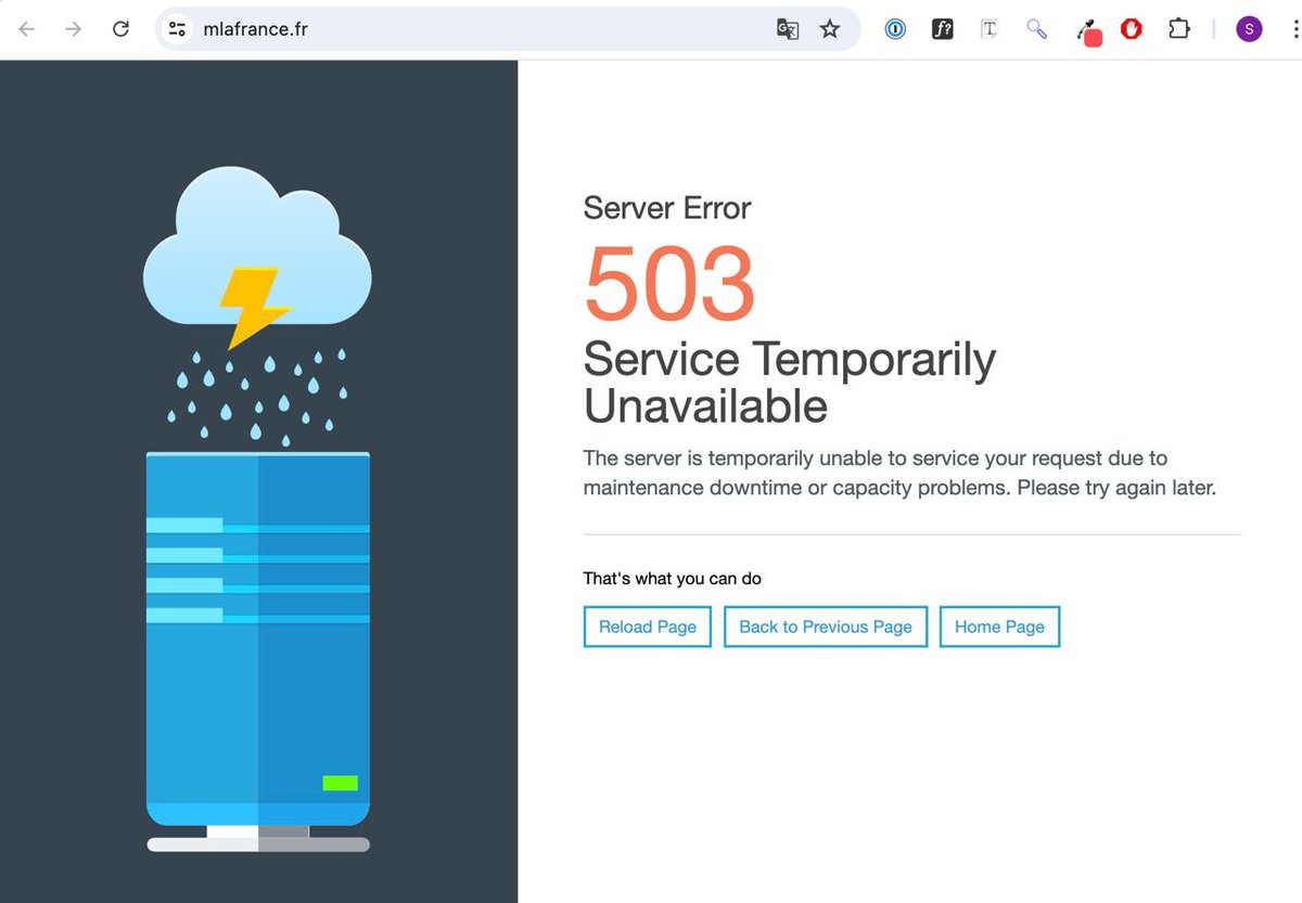 Le site de campagne de Marine Le Pen pour la présidentielle 2022, mlafrance.fr, a été désactivé. Il était encore actif la semaine dernière.

Pourquoi ? L'extrême droite cherche-t-elle à cacher son programme à quelques jours des élections législatives ? Notamment ses
