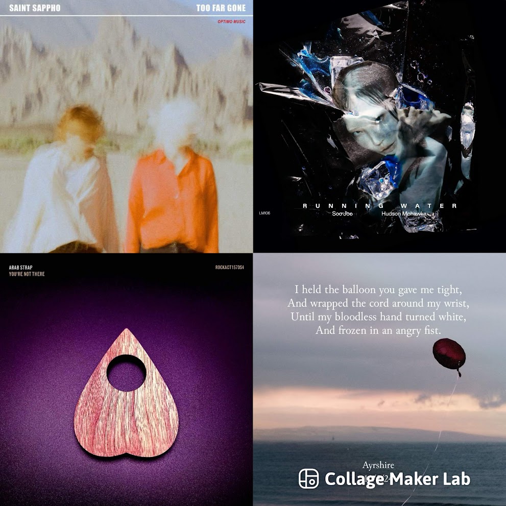 Rave Child (@ravechildgla) on Twitter photo New tracks added to our Best New Scottish Music Playlist featuring:
<a href="/saintsappho_/">Saint Sappho</a> - Too Far Gone <a href="/OptimoMusic/">Optimo Music</a>
<a href="/soojoo/">S O O J O O</a> & <a href="/HudMo/">Hudson Mohawke</a> - Running Water <a href="/LuckyMe/">LUCKYME®</a>
<a href="/ArabStrapBand/">Arab Strap</a> - You're Not There <a href="/rockactionrecs/">Rock Action</a>
<a href="/wearelapwing/">Lapwing</a> - Ayrshire ft. <a href="/jo_mango/">jo mango</a>
open.spotify.com/playlist/5vorH… New tracks added to our Best New Scottish Music Playlist featuring:
<a href="/saintsappho_/">Saint Sappho</a> - Too Far Gone <a href="/OptimoMusic/">Optimo Music</a>
<a href="/soojoo/">S O O J O O</a> & <a href="/HudMo/">Hudson Mohawke</a> - Running Water <a href="/LuckyMe/">LUCKYME®</a>
<a href="/ArabStrapBand/">Arab Strap</a> - You're Not There <a href="/rockactionrecs/">Rock Action</a>
<a href="/wearelapwing/">Lapwing</a> - Ayrshire ft. <a href="/jo_mango/">jo mango</a>
open.spotify.com/playlist/5vorH…