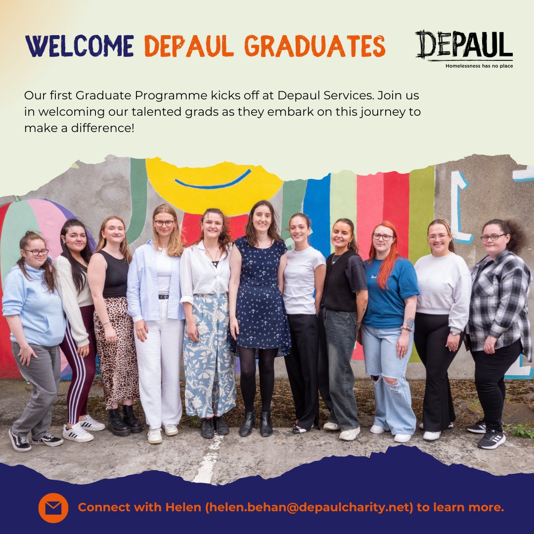 DepaulIreland's tweet image. Welcome, Depaul's First Graduate Cohort!
.
Our graduates are set to make an impact and drive positive change.
.
Let's support them on this exciting journey!
#Depaul #GraduateProgramme
#JoinDepaul #CommunityImpact
#WelcomeGrads
