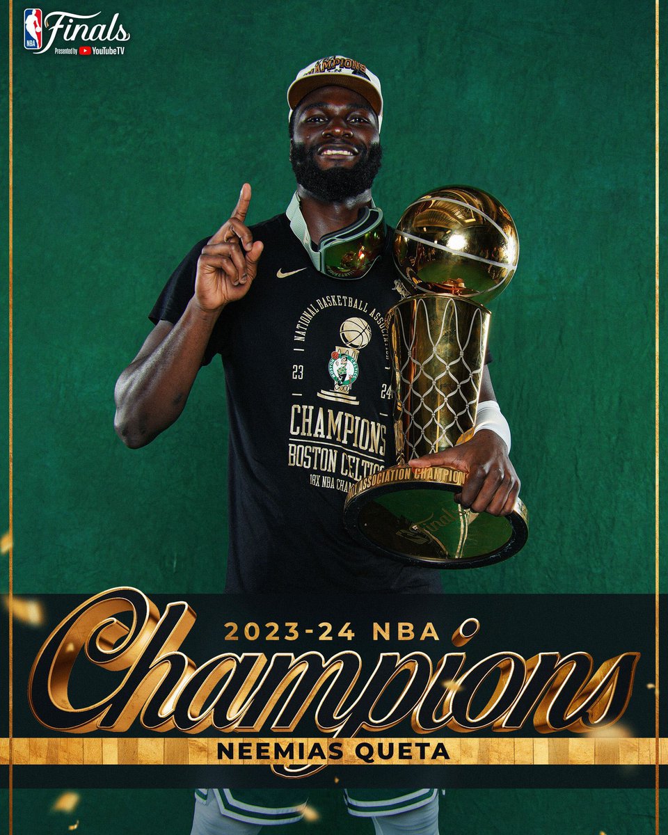 inesmorsantos's tweet photo. Neemias Queta, o primeiro português campeão da NBA.

Parabéns!

🏆❤️ https://t.co/GOjYKLmzZy