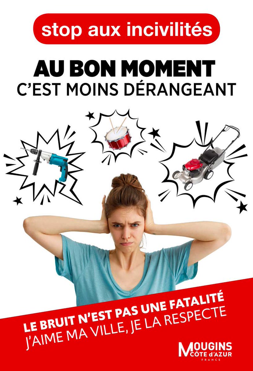 villedemougins's tweet image. RAPPEL
🌡️ Aujourd'hui, jeudi 20 juin, c'est le 1er jour de l'été... la saison où on vit fenêtres ouvertes...
Pensez à la tranquillité de vos voisins 😊🙏

#Mougins #QualitéDeVie