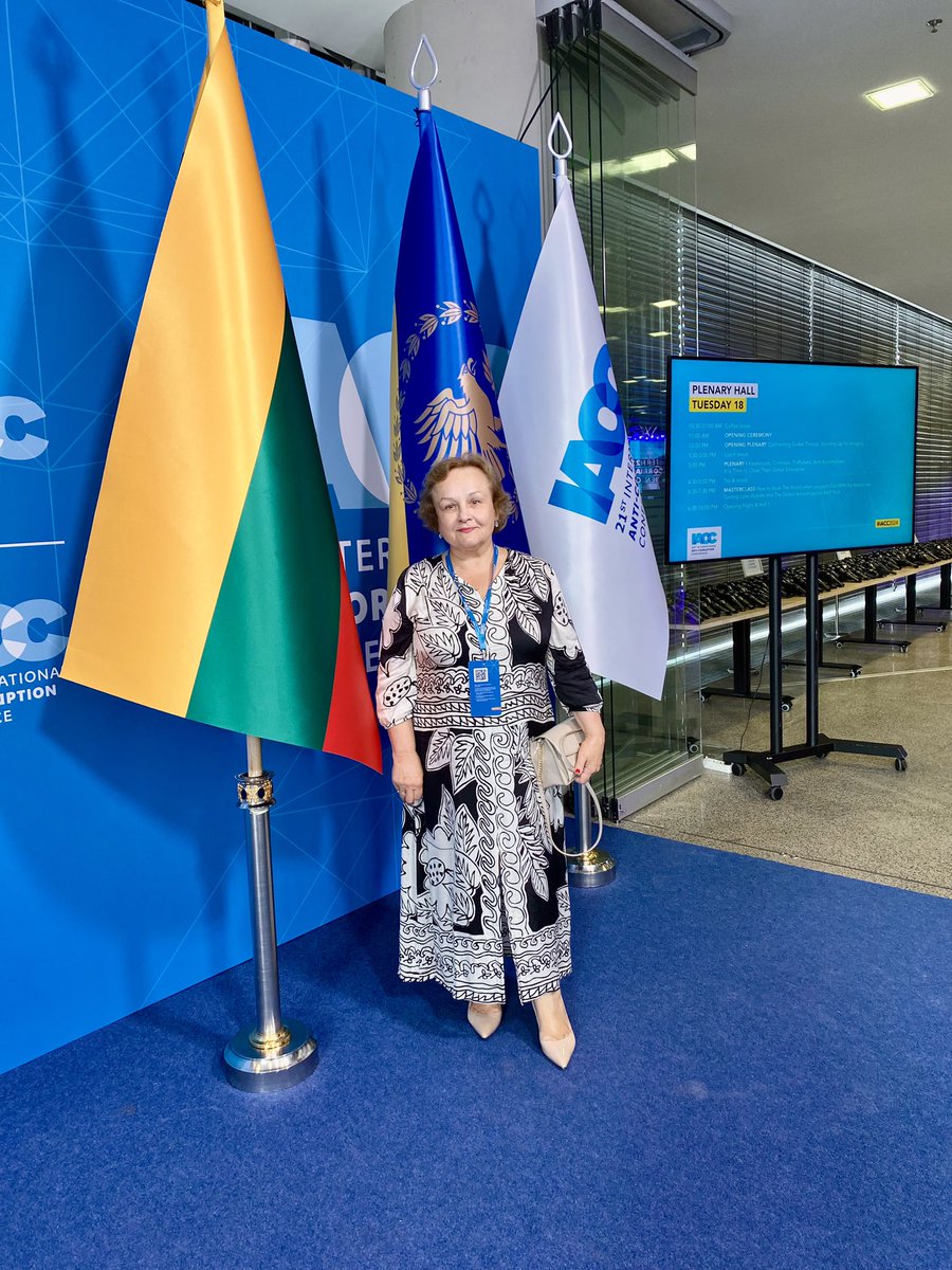 Andrikiene's tweet photo. #IACC2024
@EUauditors
Vilniuje prasideda 21-oji tarptautinė kovos su korupcija konferencija.
Mano pranešimas - rytoj, trečiadienį
#highlevelsegment https://t.co/gHIeRyECTW