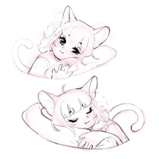 Sleepy kitties….. so real 