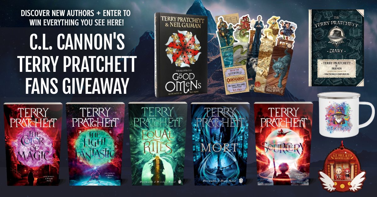 π C.L. Cannon, USA Today Bestselling Author π (@clcannonauthor) on Twitter photo π§ββοΈDo you love #TerryPratchett & his spectacular #Fantasy worlds? Then this #giveaway is for you! π§ββοΈ
πββ¬ Enter: bit.ly/pratchettfans πββ¬
π’ Prizes π’
Books 1-5 of #Discworld, #GoodOmens special edition, Pratchett Diary, + Good Omens keychain, DW bookmark set, & Hexβs Magic mug! π§ββοΈDo you love #TerryPratchett & his spectacular #Fantasy worlds? Then this #giveaway is for you! π§ββοΈ
πββ¬ Enter: bit.ly/pratchettfans πββ¬
π’ Prizes π’
Books 1-5 of #Discworld, #GoodOmens special edition, Pratchett Diary, + Good Omens keychain, DW bookmark set, & Hexβs Magic mug!