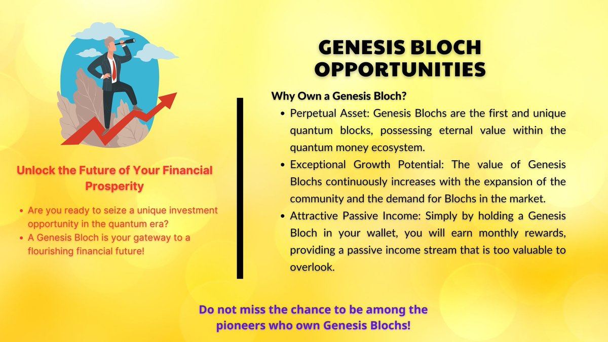 **Opportunities from Quantum Origin Bloch: Exclusively in Quantum Money**

#QuantumMoney
#QuantumRevolution
#Bloch