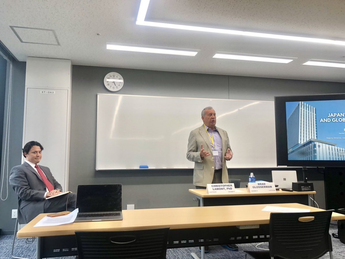 IR_TokyoIU's tweet photo. Yesterday we were happy to feature @PacificForum's @BradGinTokyo in our TIU Global Dialogue. Thank you Brad for an insightful discussion on Japan's politics and foreign policy! https://t.co/CQwH7DyTOZ