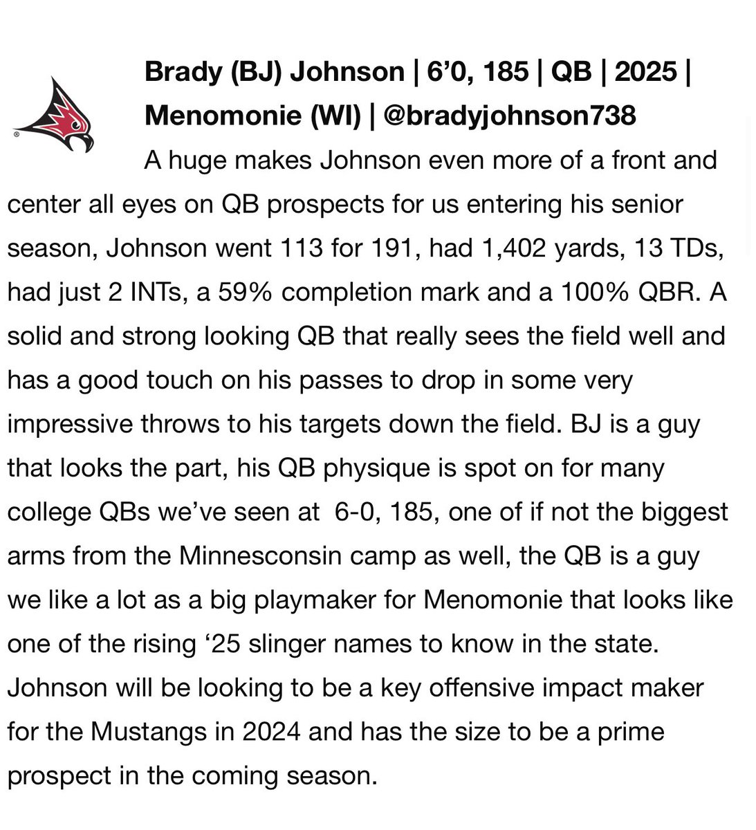 Thank you <a href="/sixstarfootball/">Six Star Football | PLUS+</a> for the write up!
<a href="/Jblake_8/">Jeff Blake</a> <a href="/MJ_NFLDraft/">Mark Johnson</a>
