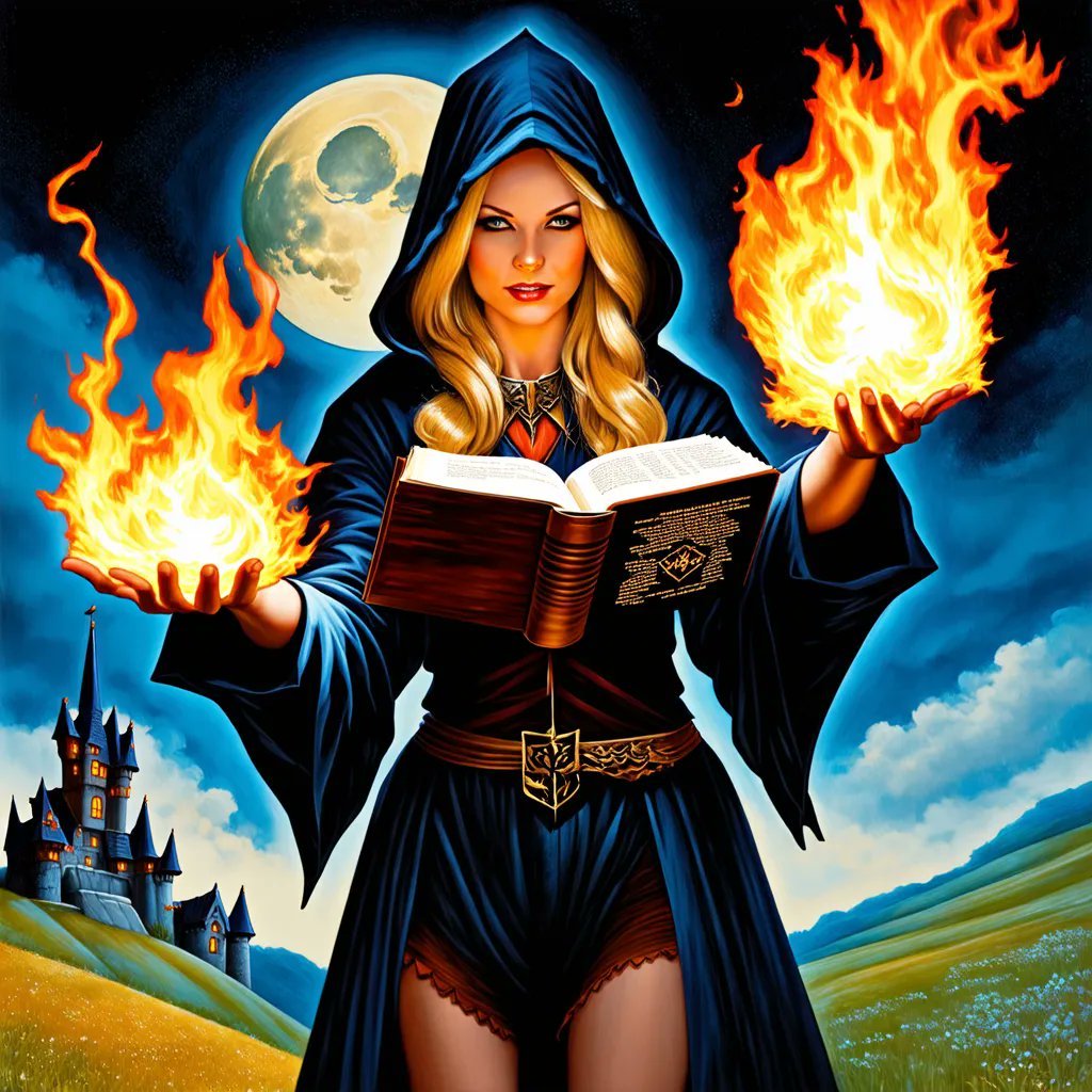 digo_a_i's tweet photo. Casting a fire spell 🔥
.
.
.
#art #wizard #magic #spellcasting #rpg #dndart #fantasy #fantasia #darkfantasy #fireball #arte #ArteDigital #ArtedeIA #digitalart #lady #AIart #Aigirl #artwork #AIArtwork #aigirls #AIArtworks #aiartist #AIArtistCommunity #arteia https://t.co/7eb9ZqyqDN