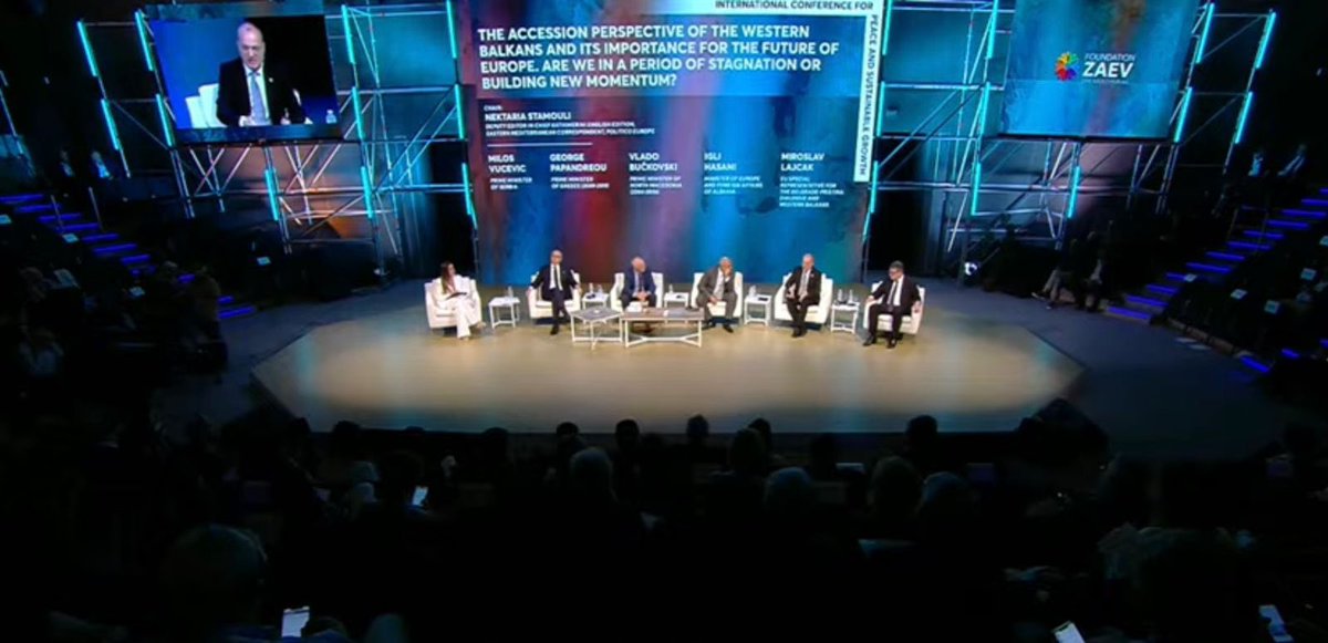 EU accession for #Albania and the Western Balkans is crucial for the stability, security, and peace of the region and Europe as a whole.

At the International Conference on Peace and Sustainable Growth in Athens 🇬🇷, I emphasized that enlargement is more than just expanding