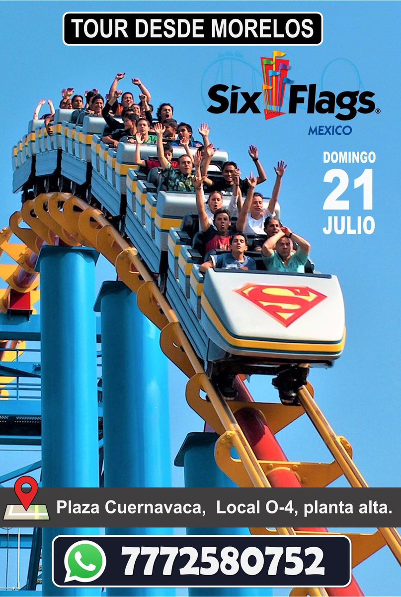 Reventurs's tweet photo. Quien se va @SixFlagsMexico con nosotros? https://t.co/zOHJ0W9DLO